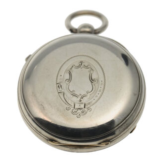 English silver open faced lever deck watch Circa 1890 English silver open faced lever deck watch Circa 1890