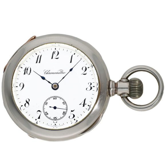 Swiss silver chronometer watch for the American market Circa 1890