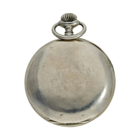 Swiss nickel open faced tourbillon pocket watch Circa 1910 Swiss nickel open faced tourbillon pocket watch Circa 1910