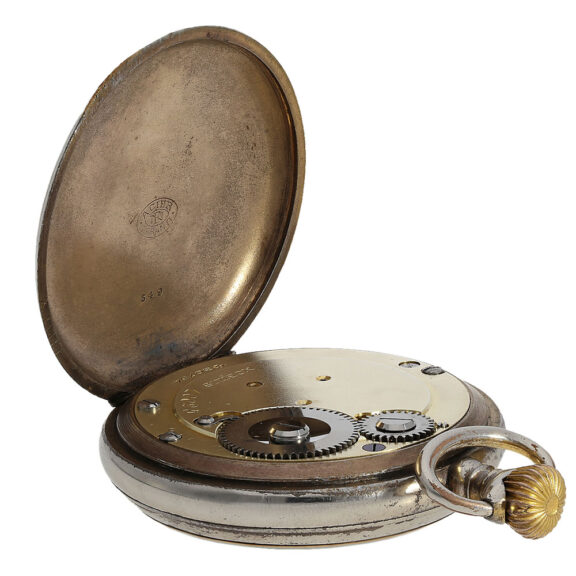 Swiss metal open faced tourbillon pocket watch Circa 1910 Swiss metal open faced tourbillon pocket watch Circa 1910