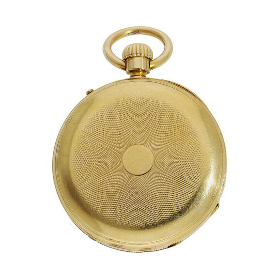 Swiss 18K gold open faced lever pocket watch Circa 1850 Swiss 18K gold open faced lever pocket watch Circa 1850
