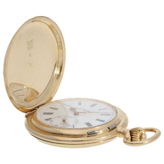 Swiss gold full hunter Ankerchromometer watch Circa 1900