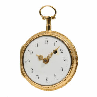Fine Danish 18k gold cylinder pocket watch Circa 1790