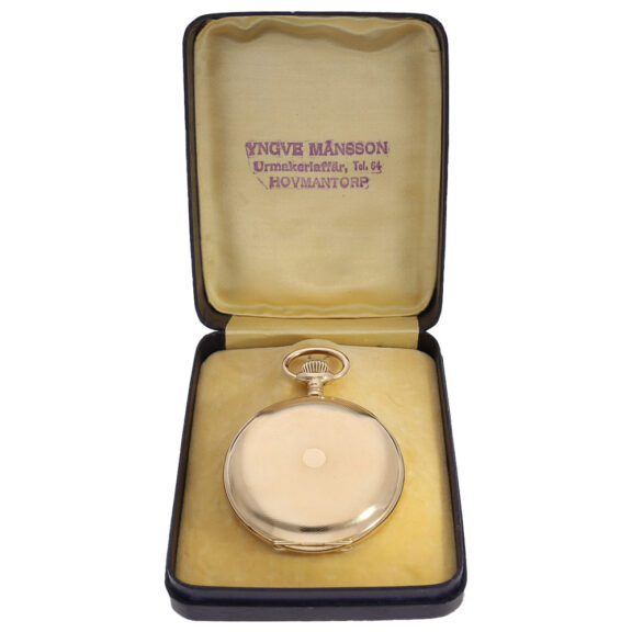 Swiss 14K pink gold full hunter pocket watch Circa 1915 Swiss 14K pink gold full hunter pocket watch Circa 1915
