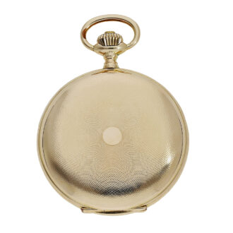 Swiss 14K pink gold full hunter pocket watch Circa 1915