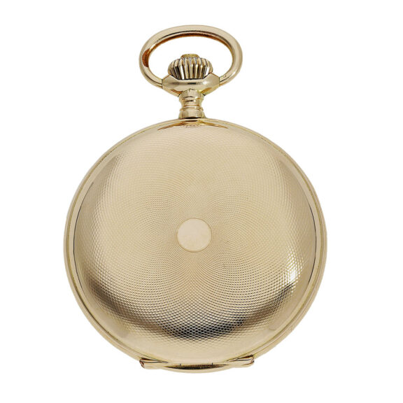 Swiss 14K pink gold full hunter pocket watch Circa 1915 Swiss 14K pink gold full hunter pocket watch Circa 1915