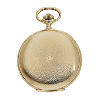 Swiss 14K pink gold full hunter pocket watch Circa 1915