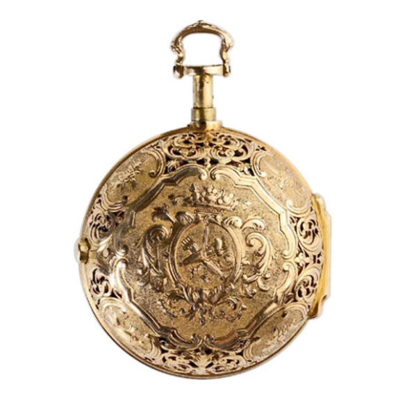English gold pair cased quarter repeater Circa 1720