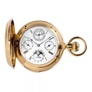 American gold minute repeating watch with perpetual calender Circa 1880