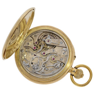 Swiss 18K gold doctors watch with chronograph Circa 1912