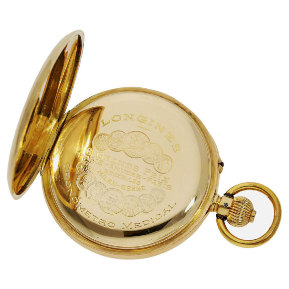 Swiss 18K gold doctors watch with chronograph Circa 1912 Swiss 18K gold doctors watch with chronograph Circa 1912