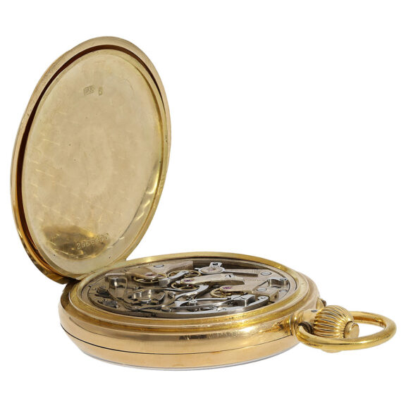 Swiss 18K gold doctors watch with chronograph Circa 1912 Swiss 18K gold doctors watch with chronograph Circa 1912