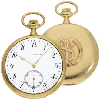 Swiss gold open faced ankerchronometer watch Circa 1900