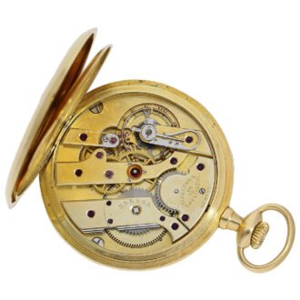 Swiss gold open faced ankerchronometer watch Circa 1900