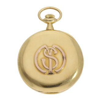 Swiss gold open faced ankerchronometer watch Circa 1900