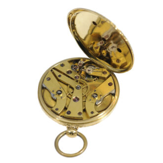 Swiss gold lever with eight day movement Circa 1830