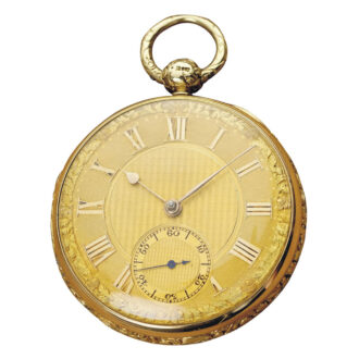 English gold watch with spring detent escapement Circa 1824