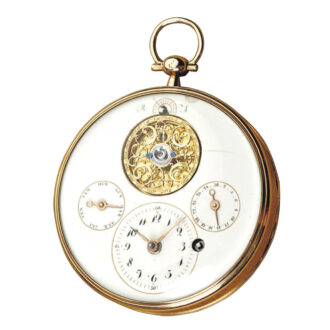 French gold double sided astronomical watch Circa 1830