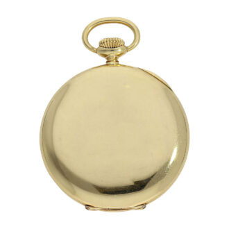 Swiss 18K gold lever pocket watch with 24-hour dial Circa 1908 Swiss 18K gold lever pocket watch with 24-hour dial Circa 1908