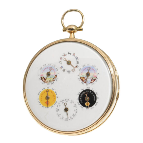 French gold double sided astronomical watch Circa 1830 French gold double sided astronomical watch Circa 1830