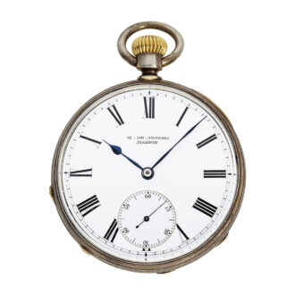 Interesting Swiss silver Ankerchronometer watch Circa 1868