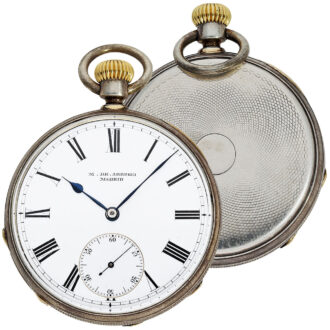 Interesting Swiss silver Ankerchronometer watch Circa 1868