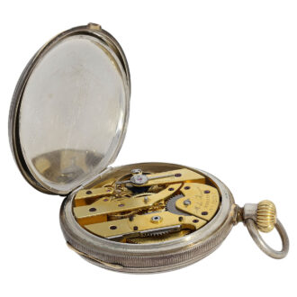 Interesting Swiss silver Ankerchronometer watch Circa 1868