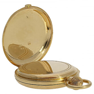 Swiss gold hunting cased quarter-hour repeating lever Circa 1890