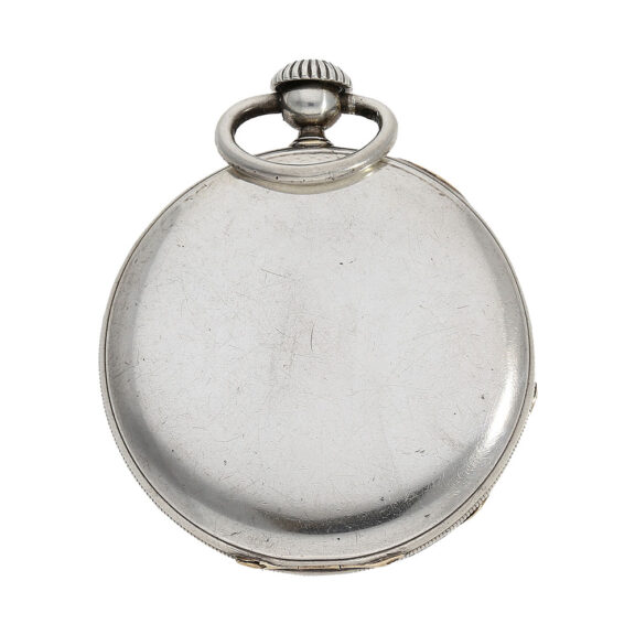 Unusual Swiss silver open faced cylinder pocket watch Circa 1857 Unusual Swiss silver open faced cylinder pocket watch Circa 1857