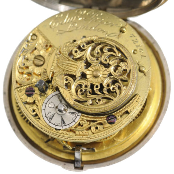 English silver watch made for the Ottoman market Circa 1858 English silver watch made for the Ottoman market Circa 1858