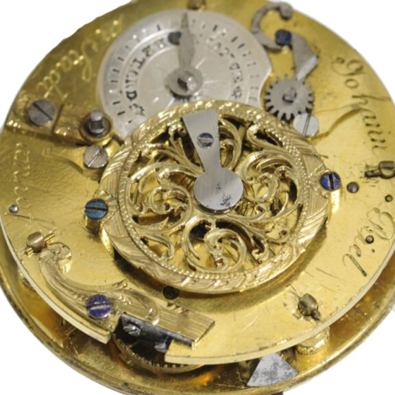 German silver verge with tortoiseshell outer case Circa 1780 German silver verge with tortoiseshell outer case Circa 1780
