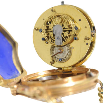 Swiss gold form pendant watch in shape of basket Circa 1810