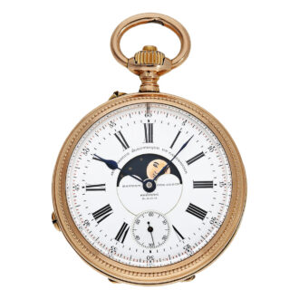 Rare Swiss double-sided astronomical lever watch Circa 1885