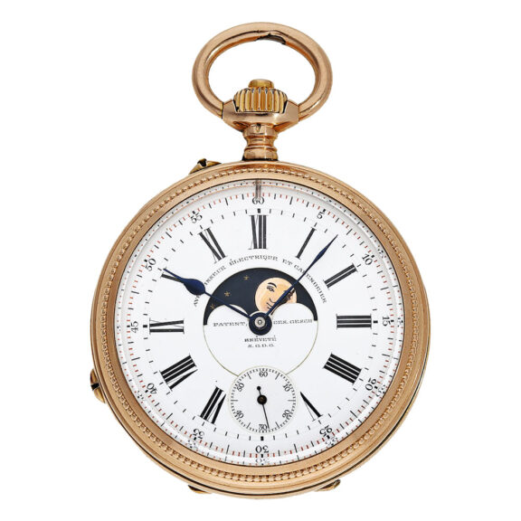 Rare Swiss double-sided astronomical lever watch Circa 1885 Rare Swiss double-sided astronomical lever watch Circa 1885