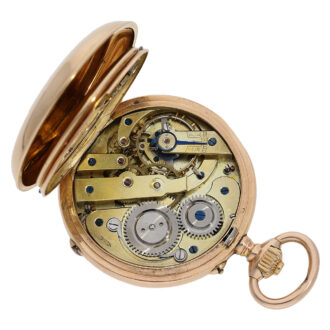 Rare Swiss double-sided astronomical lever watch Circa 1885