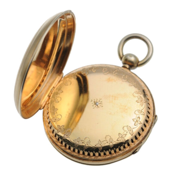 French silver cylinder pocket watch with alarm Circa 1850 French silver cylinder pocket watch with alarm Circa 1850