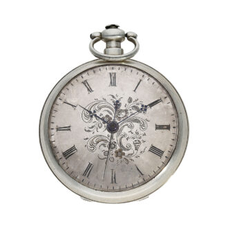 Swiss silver duplex watch for the Chinese market Circa 1860