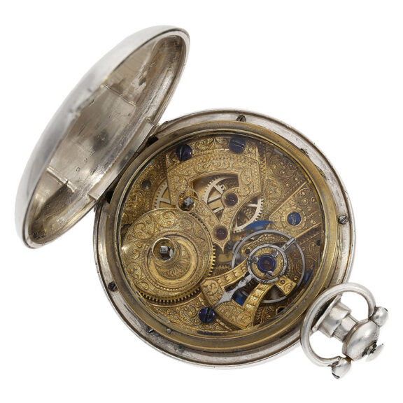 Swiss silver duplex watch for the Chinese market Circa 1860 Swiss silver duplex watch for the Chinese market Circa 1860
