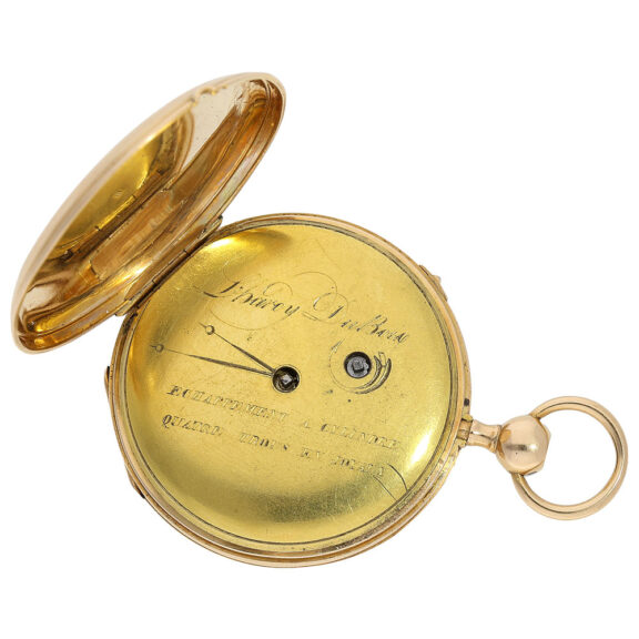 Swiss 18K gold quarter repeating pocket watch Circa 1820 Swiss 18K gold quarter repeating pocket watch Circa 1820