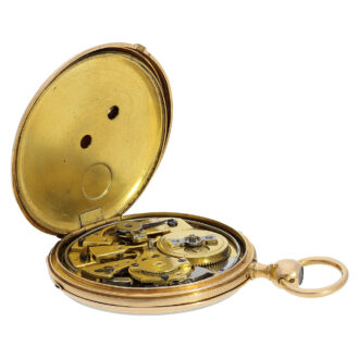 Swiss 18K gold quarter repeating pocket watch Circa 1820