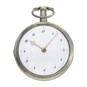 German silver open faced cylinder pocket watch Circa 1815