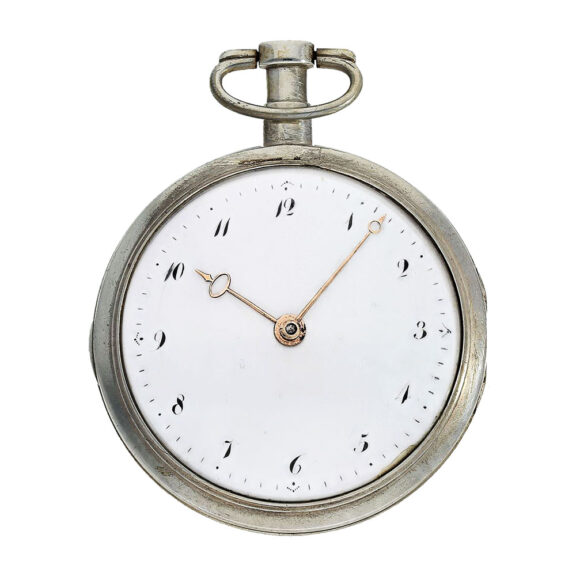 German silver open faced cylinder pocket watch Circa 1815