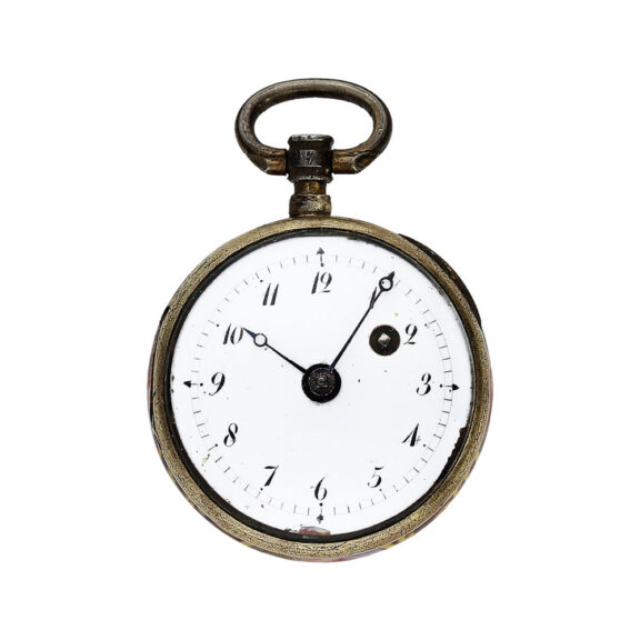Swiss miniature enamel painted pendant watch Circa 1800 Swiss miniature enamel painted pendant watch Circa 1800