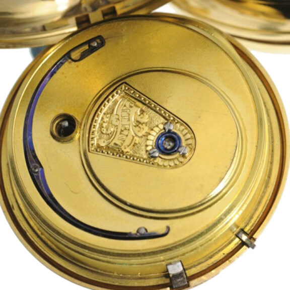 English gold open faced lever pocket watch Circa 1826 English gold open faced lever pocket watch Circa 1826