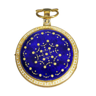 Exquisite English gold and enamel verge watch Circa 1810
