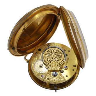 Exquisite English gold and enamel verge watch Circa 1810