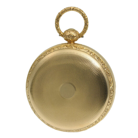 Scottisch gold engine turned pocket watch Circa 1824