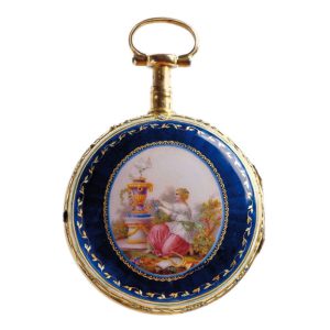 French gold quarter repeating verge pocket watch Circa 1780