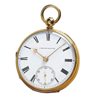 English 18k gold chronometer pocket watch Circa 1874