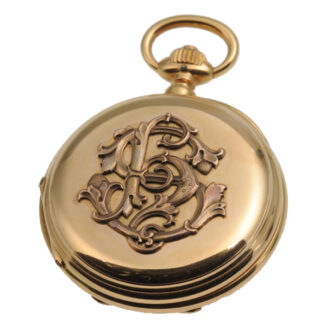 German 18k gold hunting cased pocket watch Circa 1910